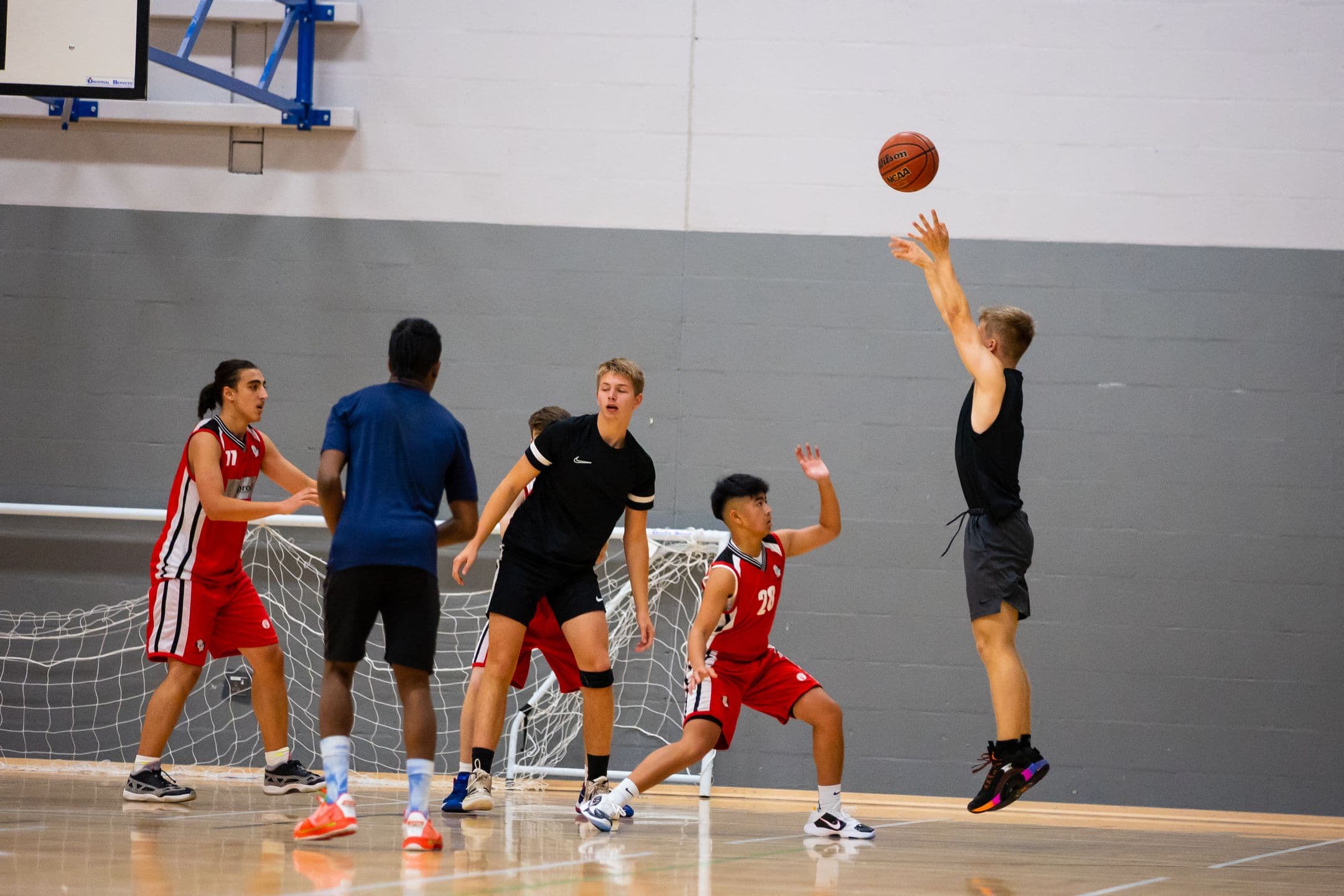 Wirral Bears players in a training game at Woodchurch Sports Centre